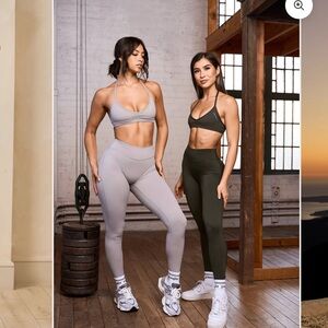 YoungLA Grey urban High-Waisted Gray Leggings Small